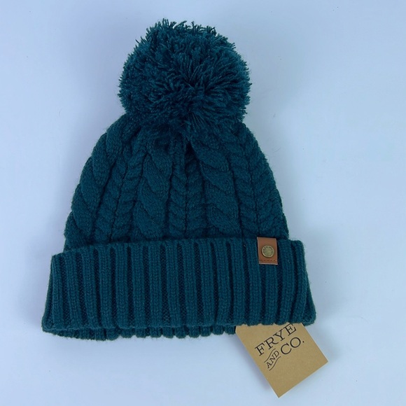 FRYE AND CO. Accessories - Frye and Co. Cable Knit Pom Pom Beanie